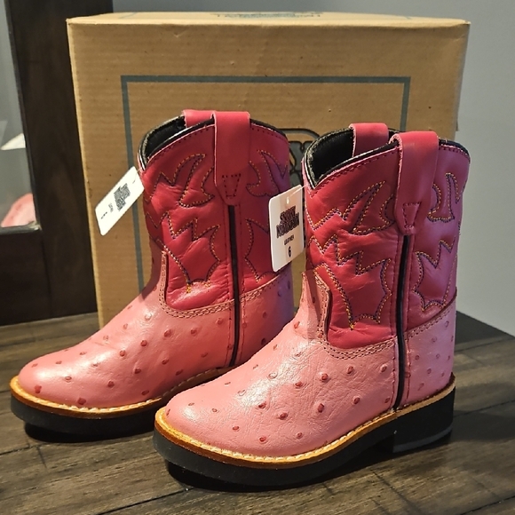 Smoky Mountain Kids Pink Western Boots - Picture 1 of 7